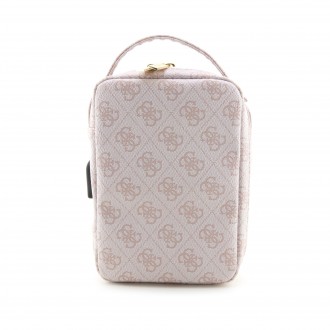 Guess PU 4G Printed Stripes Travel Universal Bag Pink