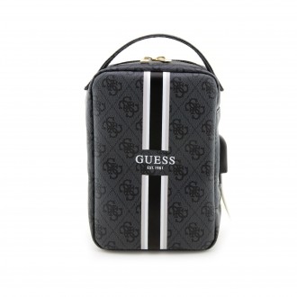 Guess PU 4G Printed Stripes Travel Universal Bag Black