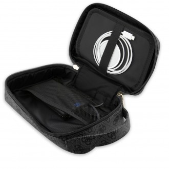 Guess PU 4G Printed Stripes Travel Universal Bag Black