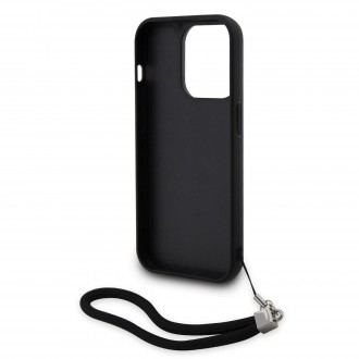 Karl Lagerfeld Sequins Reversible Zadní Kryt pro iPhone 14 Pro Black/Silver