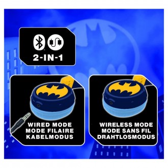 Skládací bezdrátová Bluetooth sluchátka Batman