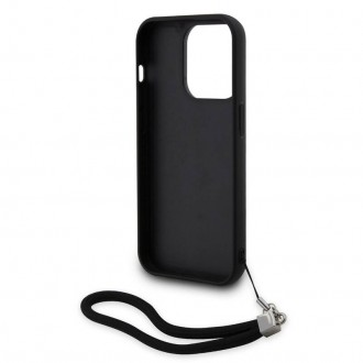 Karl Lagerfeld Sequins Reversible Zadní Kryt pro iPhone 13 Pro Black/Silver