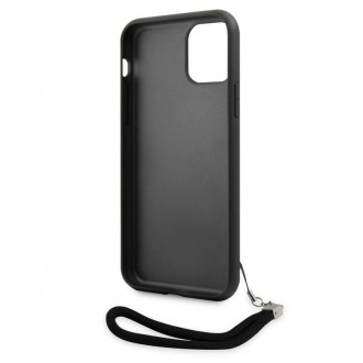 Karl Lagerfeld Sequins Reversible Zadní Kryt pro iPhone 11 Black/Silver