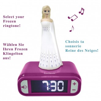 Dětský budík Disney Frozen Elsa s nočním osvětlením