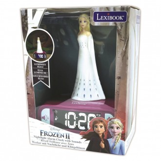 Dětský budík Disney Frozen Elsa s nočním osvětlením