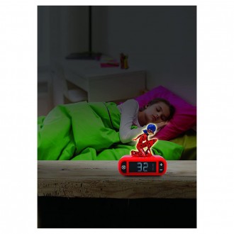 Dětský budík Kouzelná Beruška s nočním osvětlením