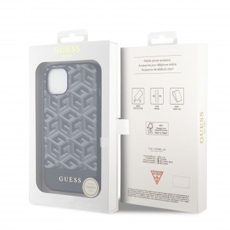Guess PU G Cube MagSafe Kompatibilní Zadní Kryt pro iPhone 14 černý
