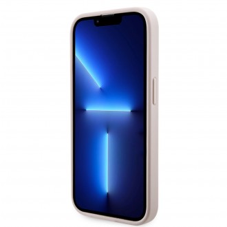 Guess PU G Cube MagSafe Kompatibilní Zadní Kryt pro iPhone 14 růžový