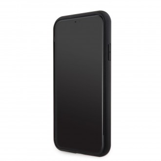 Guess PU G Cube MagSafe Kompatibilní Zadní Kryt pro iPhone 11 černý
