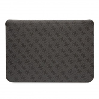 Guess PU 4G Printed Stripes Computer Sleeve 16" černý