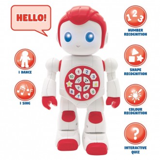 Mluvící robot Powerman First se světelnými efekty