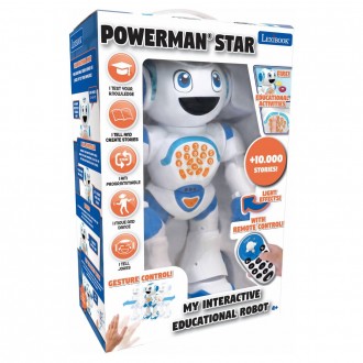 Mluvící robot Powerman STAR se světelnými efekty, dálkové ovládání