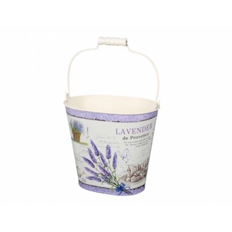 Set kbelíků LAVENDER DE PROVENCE plechový 18,22,27cm 3ks