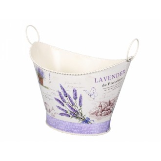 Set obalů na květník LAVENDER DE PROVENCE plech 21,25,31cm