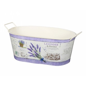 Set truhlíků LAVENDER DE PROVENCE plechový 22,26,30cm 3ks