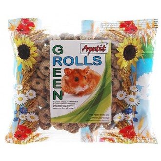 Apetit - hlodavec křupavá zelená kolečka Green Rolls 120 g