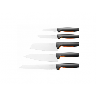 Blok 5 nožů FISKARS FUNCTIONAL FORM bambusový 1057552