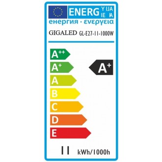 GIGALED E27 11W tep.bílá GL-E27-11-1000W
