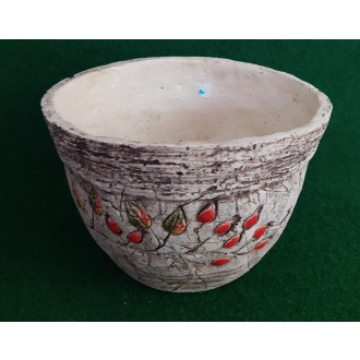 Keramický květináč kulatý, s odkapávací dírkou, průměr 23cm  0011001