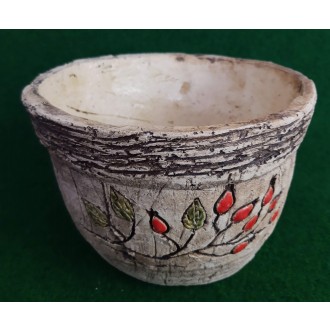 Keramický květináč kulatý, s odkapávací dírkou, průměr 23cm  0011001