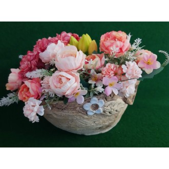 Keramický květináč oval 36x32mm výška 20cm 0028002