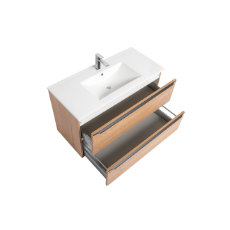 Koupelnová skříňka s umyvadlem Naturel Nobia 90x60x46 cm dub Sierra NOBIA90ZDS