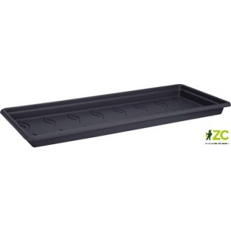 Miska pod truhlík Green Basics Garden XXL - living black 60 cm
