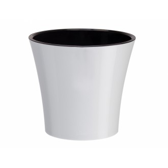 Obal na květník ARTE samozavlažovací plast lesklý d17cm 2l bč