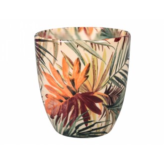 Obal na květník KODET PALMA keramický lesklý d16x17cm