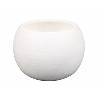 Obal na květník MANES WHITE keramický matný d16x16cm