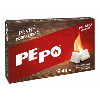 PE-PO podpalovač pevný - 40 podpalů (krabička)