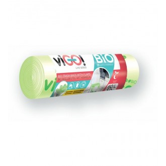 viGO BIO sáčky do košů suchy, 60 l, 60x70 cm, 17 mc, Bio, kompostovatelné, 10 ks