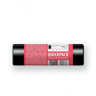 viGO pytle na odpadky extra silné, velké, 120 l, 60x110 cm, 140 mc, LDPE, černé, 5 ks
