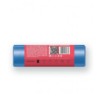 viGO pytle na tříděný odpad, 120 l, 70x105 cm, 40 mc, LDPE, modrá: papír, 8 ks