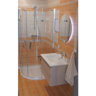 Zrcadlo s LED osvětlením Naturel Iluxit 60x60 cm ZIL60KLED